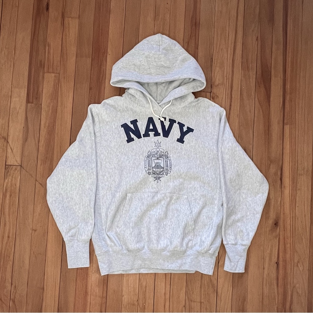 Gray Navy Hoodie